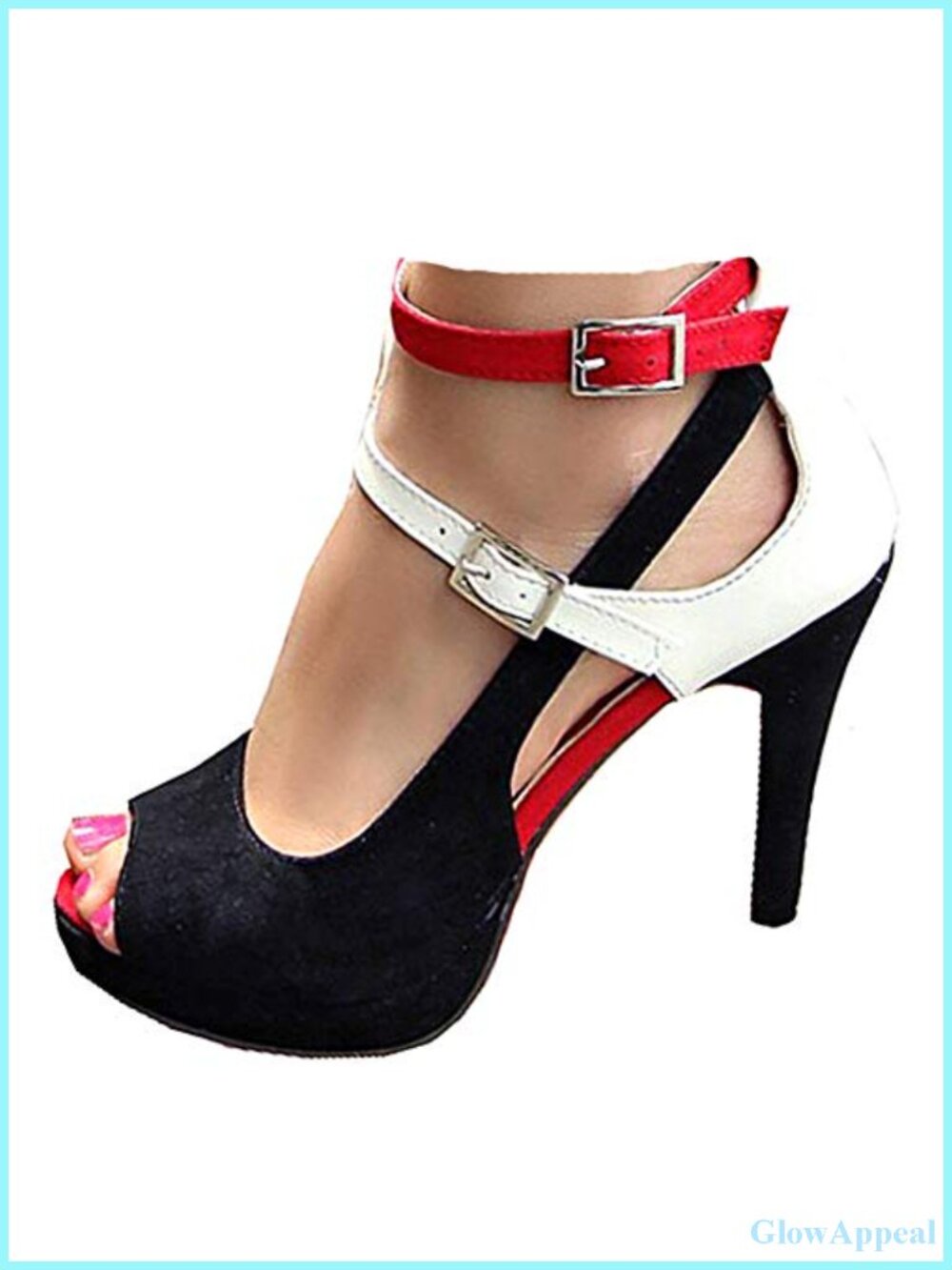 Getmorebeauty Women's High Heel Sandals Ankle Strap Dress Shoes